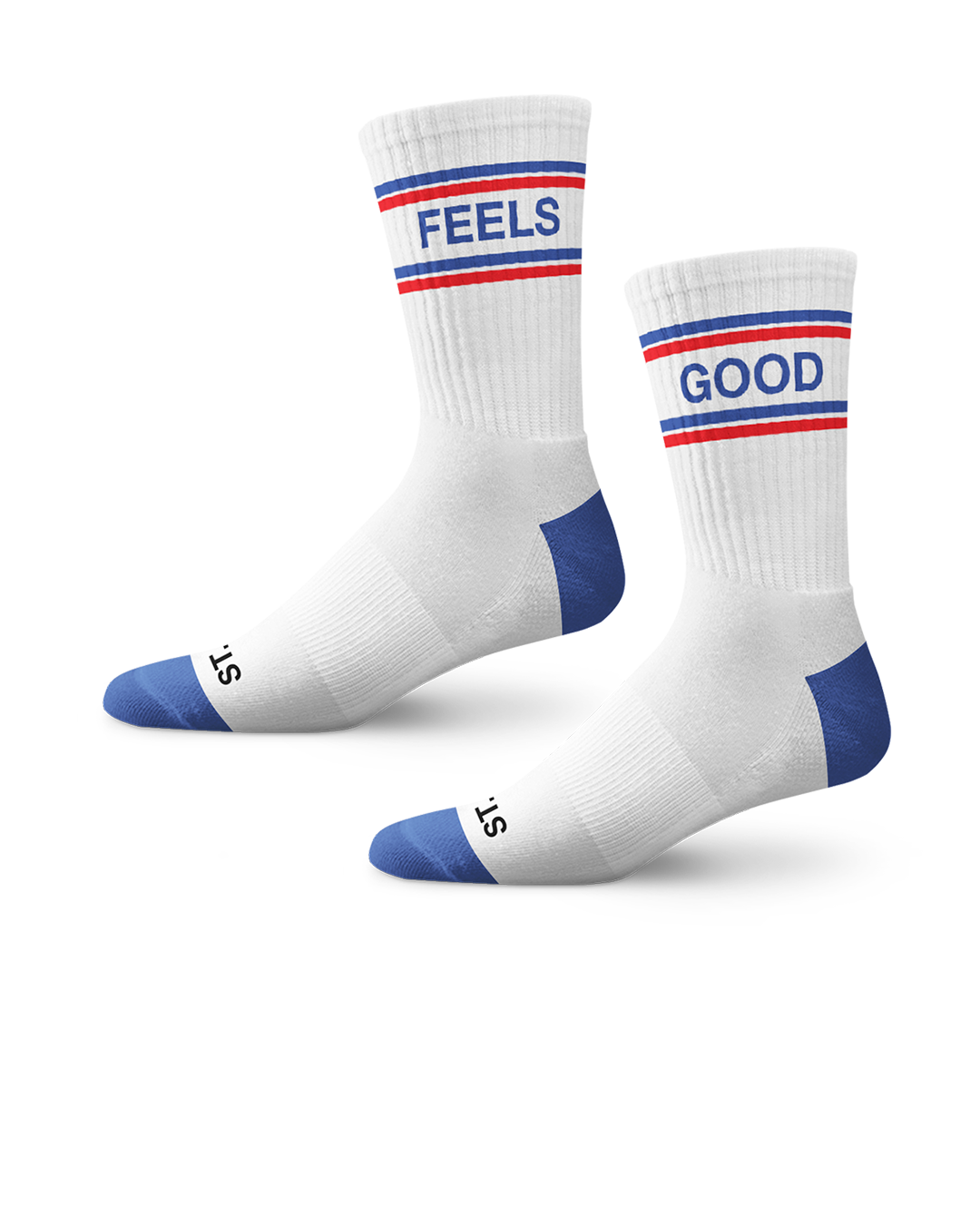 ST. ALi Feels Good Crew Socks | Red/White/Blue