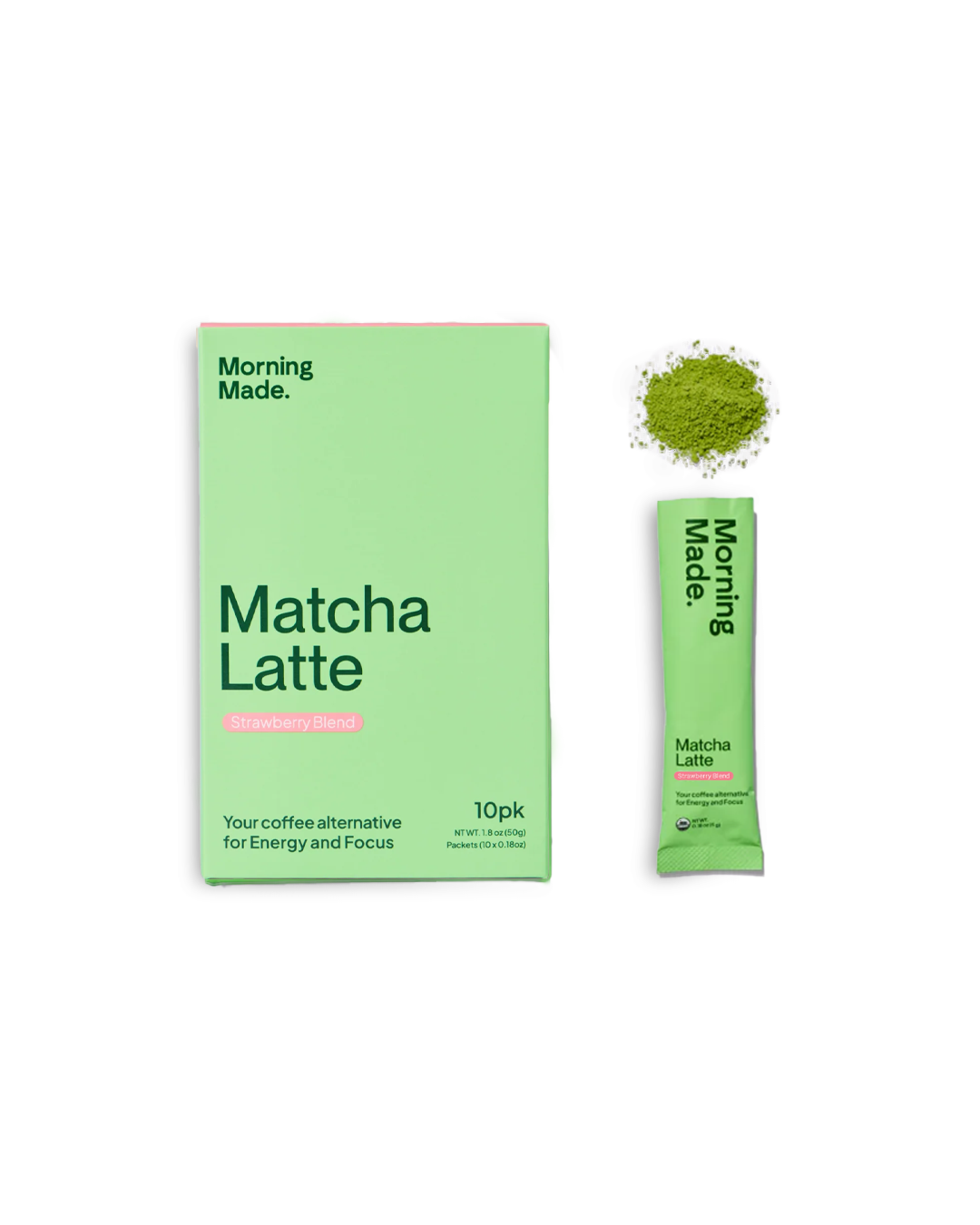 Morning Made | Strawberry Matcha Sachets 50g