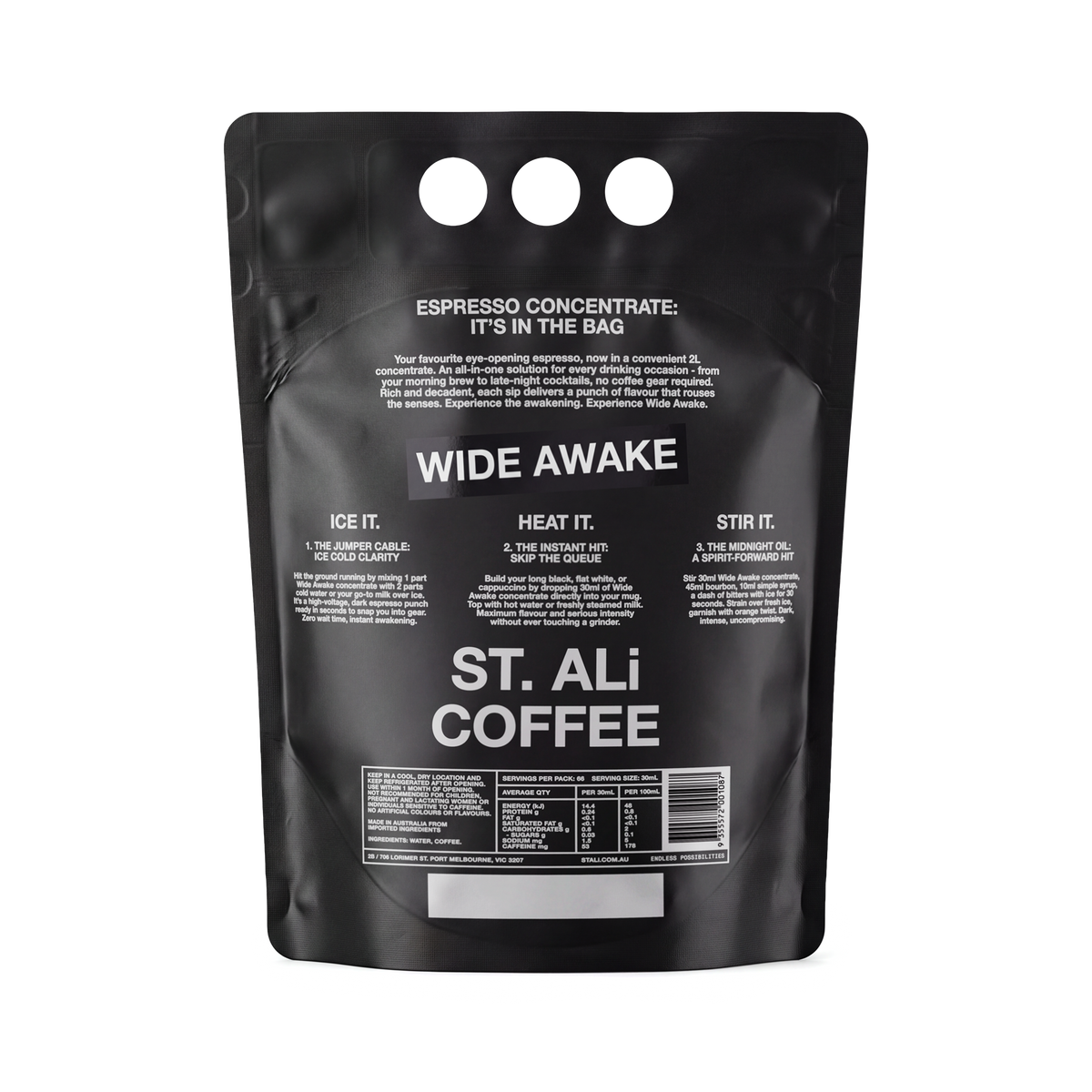 Wide Awake | Espresso Concentrate 2L