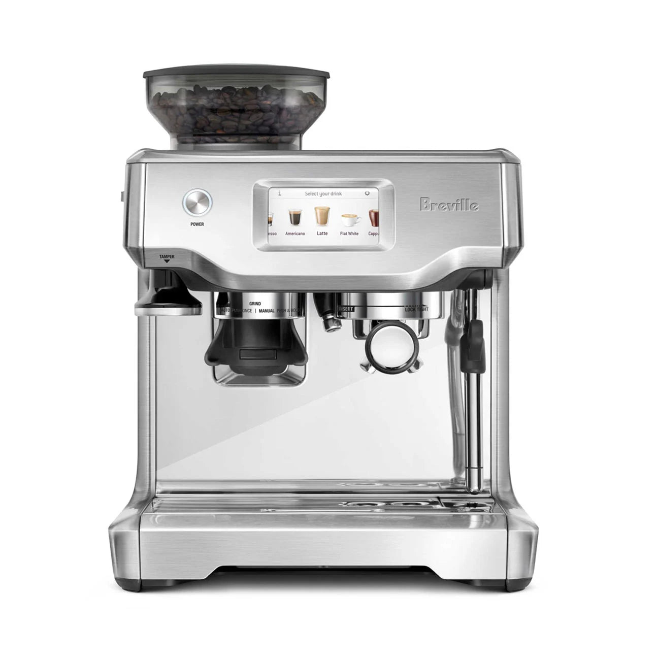 Breville coffee machine in silver
