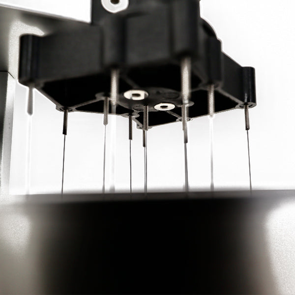 Barista espresso autocomb needles under view