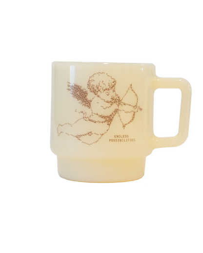 Cupid | Olde Milk Japanese Glass Mug