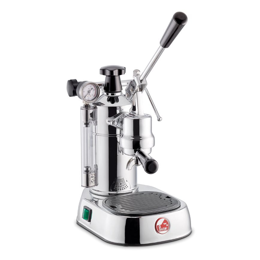 La Pavoni Lever Coffee Machine in silver