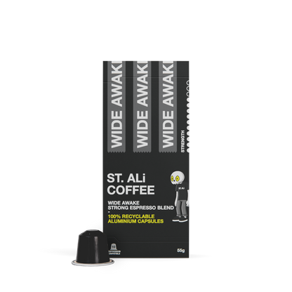 Wide Awake black box of capsules 55 grams front